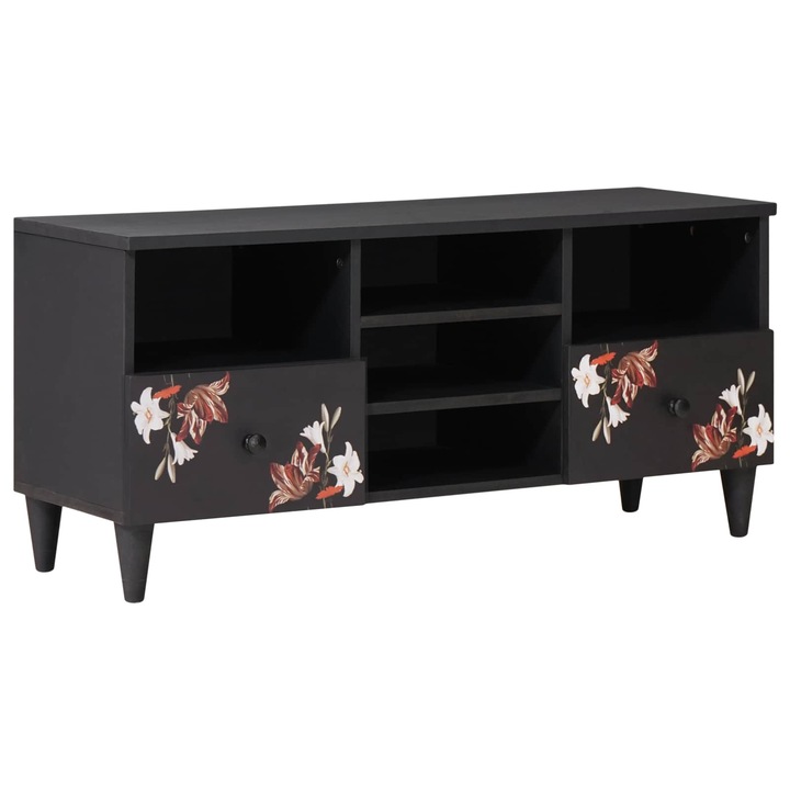 vidaXL Tároló szekrények Sokszínű 100 x 33, 5 x 46 cm Tömör Mangófát 4018718