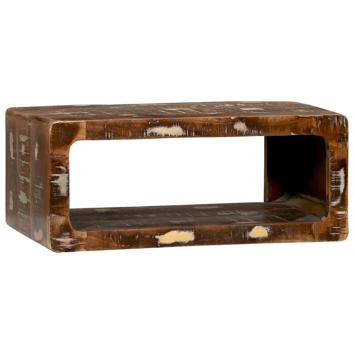 vidaXL TV szekrény Sokszínű 60 x 30 x 25 cm Tömör újrahasznosított fa 4104532