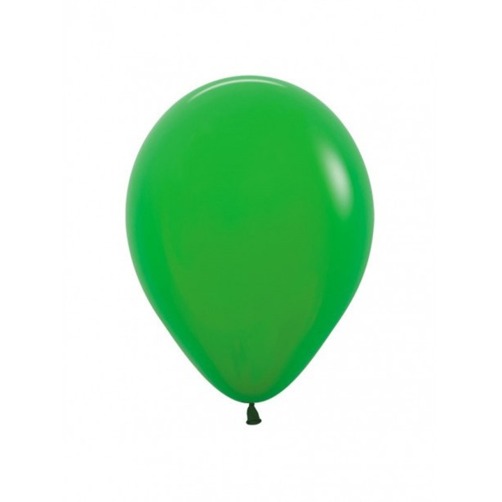 Sempertex Shamrock Green latex lufi, prémium, hosszú nyakkal a megkötéshez, zöld, 23 cm, 50 db