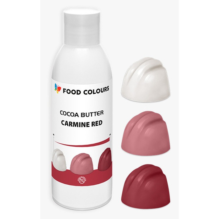 Kakaóvaj alapú színezék FOOD COLOURS Kárminpiros 100g