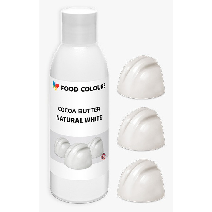 Fehér kakaóvaj alapú színezék FOOD COLOURS 100g