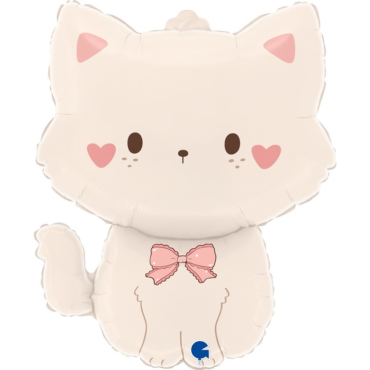 Balon folie Grabo Coquette Cat alb 52cm