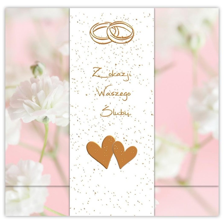 Felicitare nunta Trend Premium 16.6x16.7cm multicolor