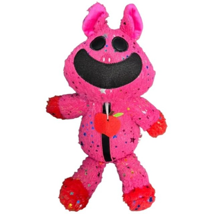 Picky Piggy puha plüss játék csillámmal, Smiling Critters, 38cm, rózsaszín