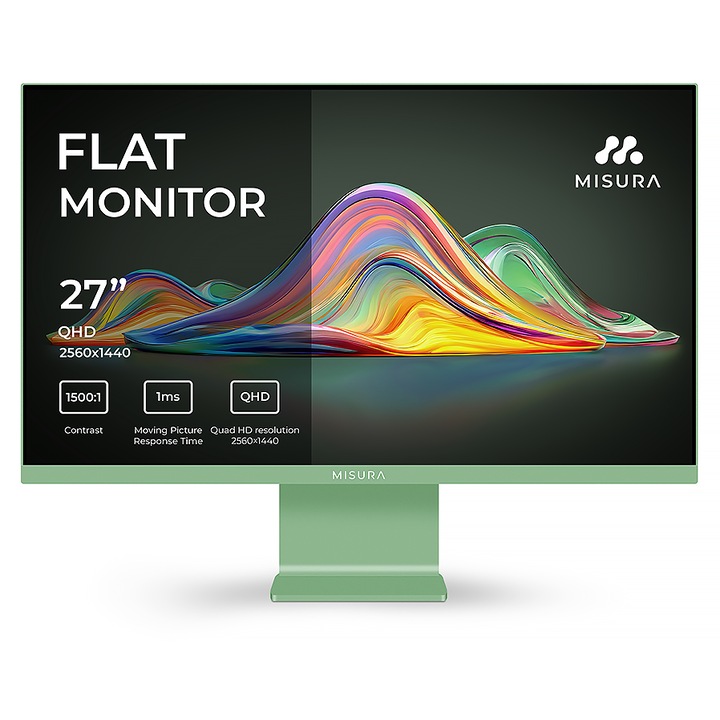 27" цветен IPS монитор 120 Hz - MISURA VIVA Pistachio Green