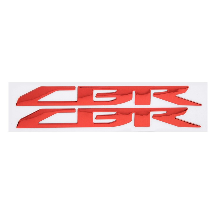 Autocolant/sticker pentru Honda CBR 250R/250RR/500R/650R/650F/954, din plastic moale, autoadeziv, impermeabil, Rosu, Set 2 bucati