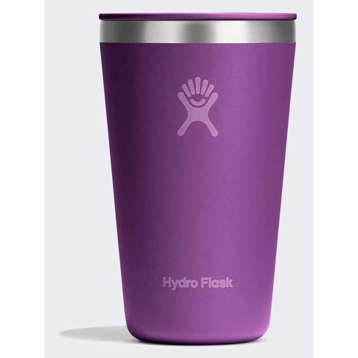 Cana termica, Hydro Flask, All Around, 355 ml, izolatie termica, capac cu buton, otel inoxidabil 18/8, fara BPA, lavabila in masina de spalat vase, culoare: Multicolor, set: 1