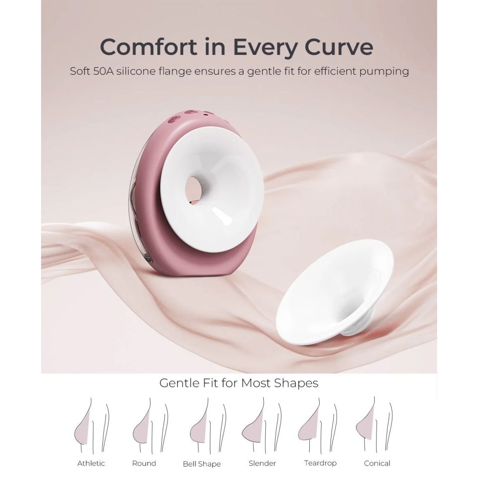 Pompa de san Momcozy Hands-free dubla Air 1 Ultra-Slim - eMAG.ro