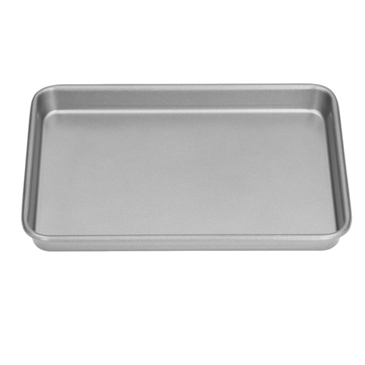 Set 3 tavi de copt dreptunghiulare, tavi pentru cuptor, otel inoxidabil, strat antiaderent, rezistente la temperaturi inalte, 3 marimi, negru