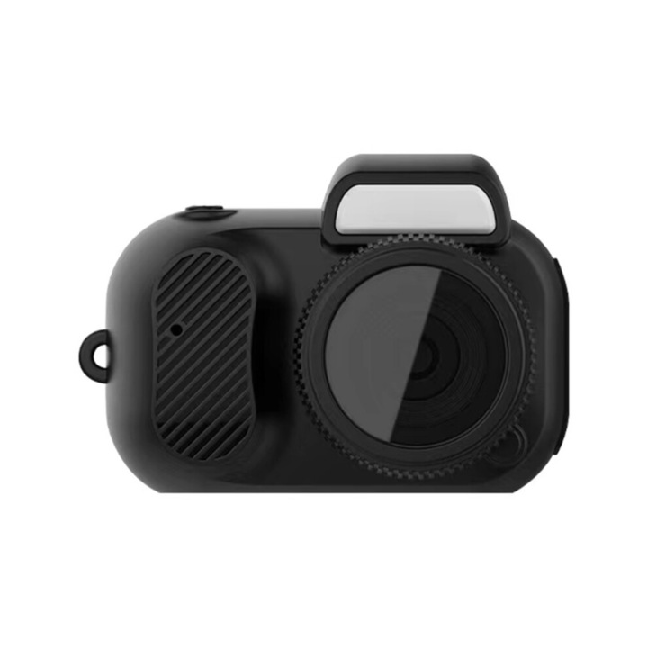Дигитална спортна камера 1080P FHD, видеорекордер, LCD екран 0.96 инча, батерия 180mAh 100 мин запис, поддръжка на microSD 8-128GB, черен, 19 г