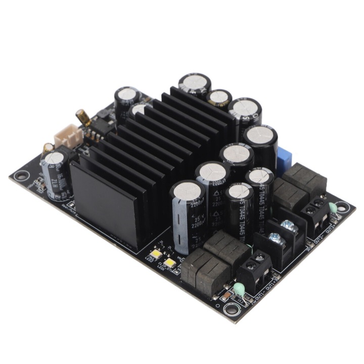 TPA3255 digitális 2.0 erősítő modul/panel, D osztály, 600W összesen, 315W x2 (4Ω) / 150W x2 (8Ω), analóg bemenet 2 VRMS, alacsony torzítás, fekete, 1 db