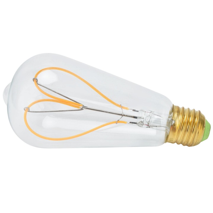 LED крушка E27 4W винтидж спирала димируема топла 220V