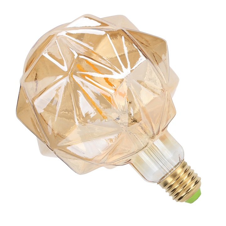 Bec LED dimabil 4W E27 forma lotus antic lumina calda 125mm