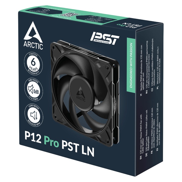 Arctic ventilátor Fan 120mm P12 Pro PST LN (Fekete)