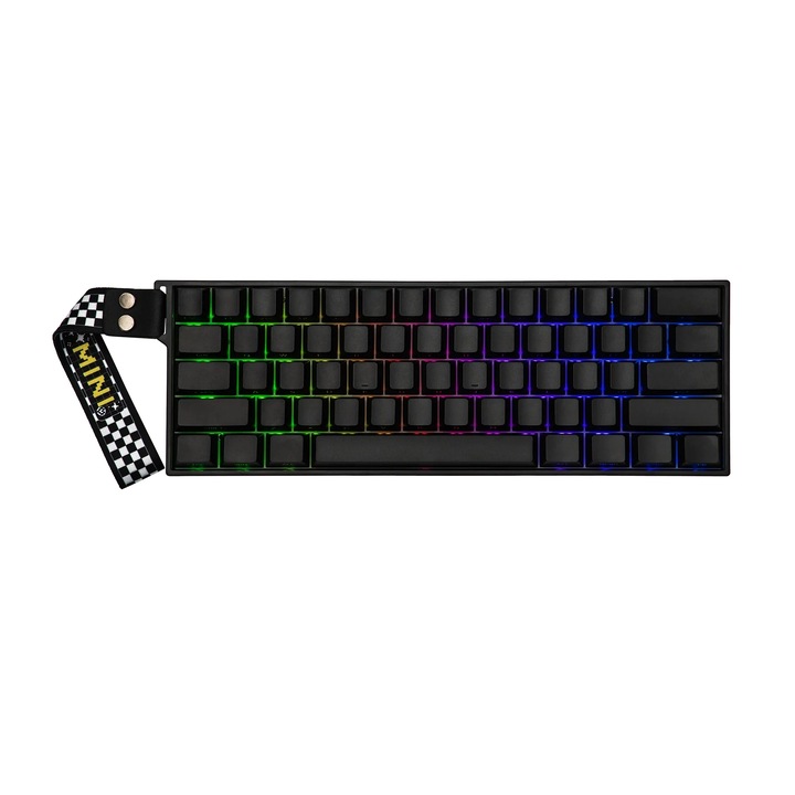 Клавиатура Aula геймърска механична клавиатура Wireless Gaming Mechanical Keyboard MINI 60 HE PRO 8K - Stormrise Magnetic Switch [Linear] (English US), Black MINI60-HE-PRO-SE
