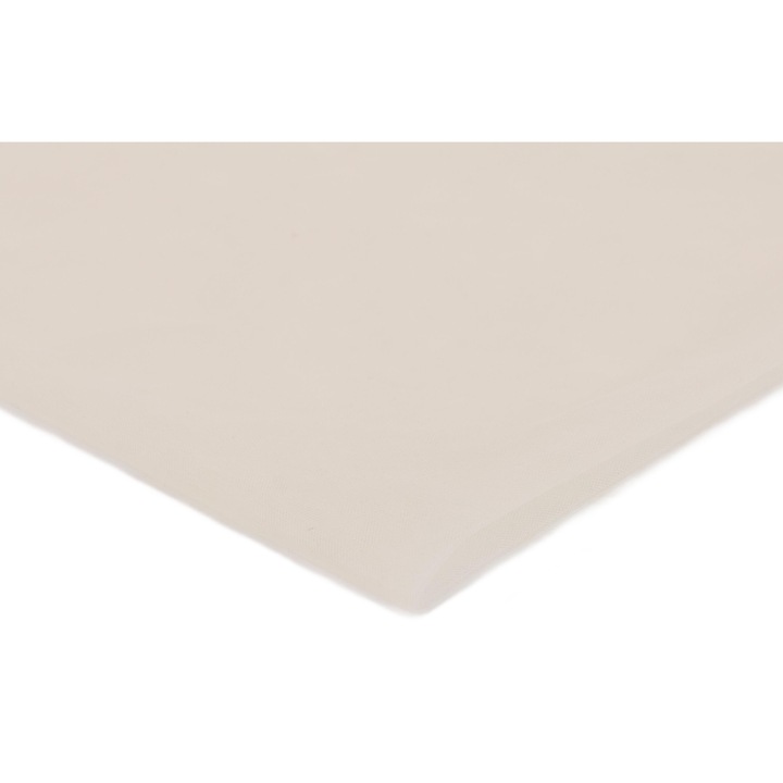 Material textil din Tul si Nailon, Ecru, 100% Nailon, 50cm x 165cm
