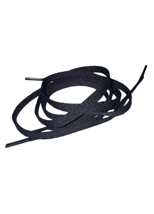 Sireturi pentru copii 60cm, model plat rezistent, Negru