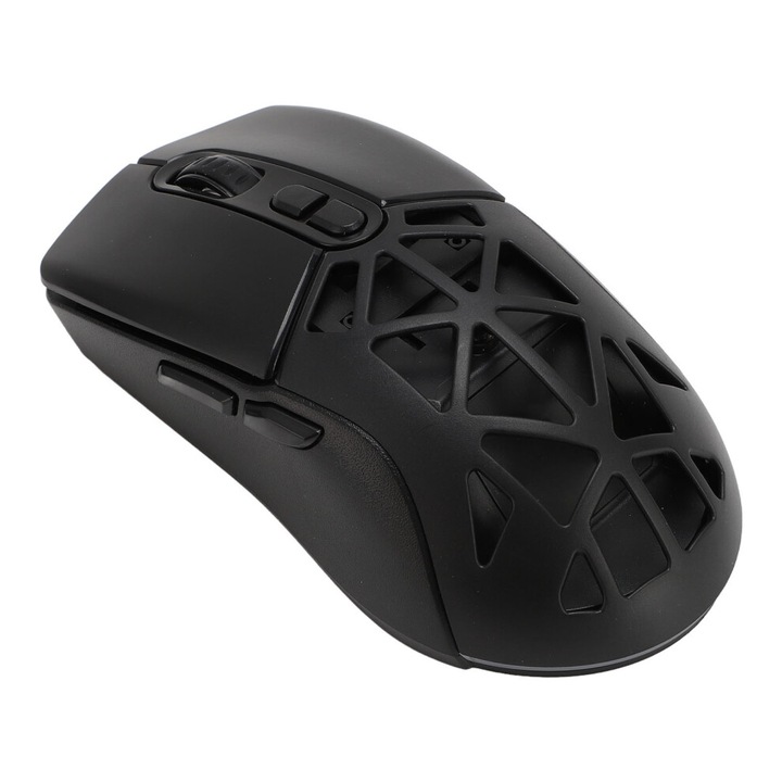 Mouse wireless gaming, dual 2.4G Bluetooth 5.1, 4 viteze, RGB, negru, 650mAh