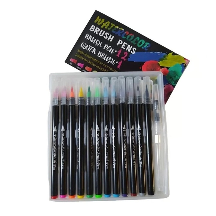 Маркер-четка Foska Brush, 12 цвята