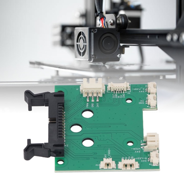 Placa adaptor extruder si cablu pentru imprimanta 3D SV07, compact, durabil