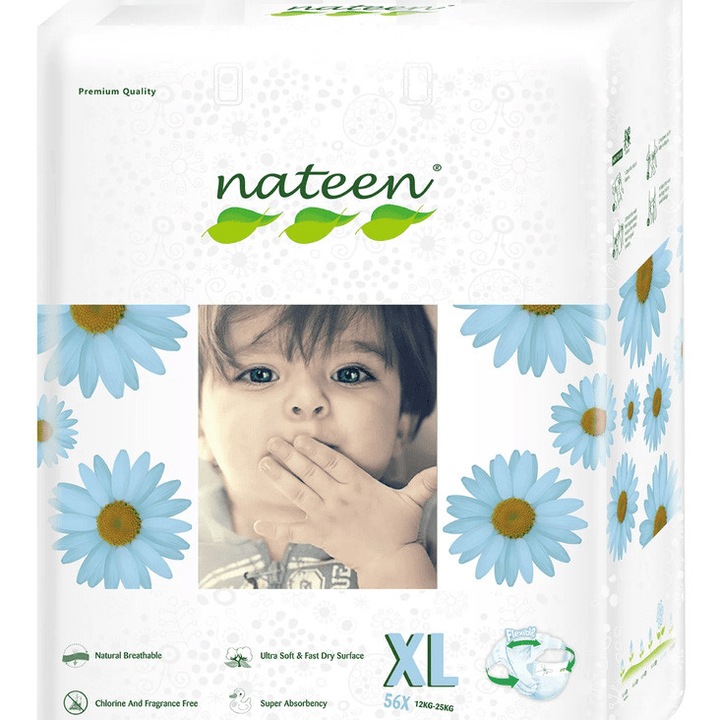 Nateen környezetbarát pelenka - No5, 12-25 kg, 56 db
