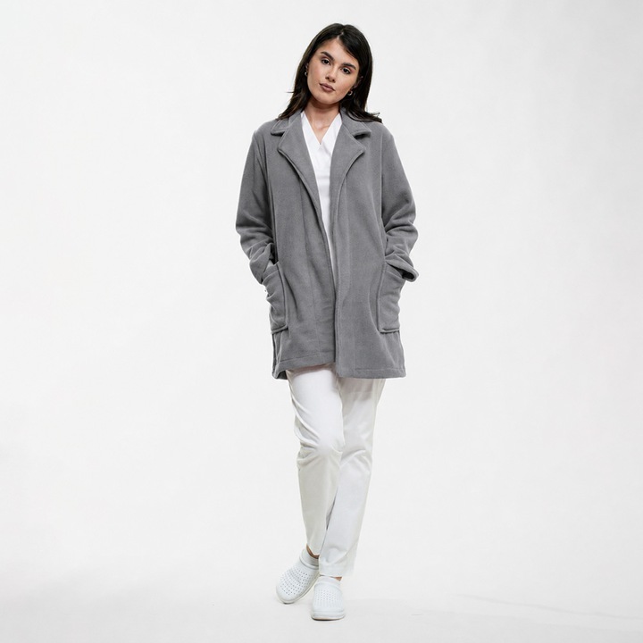 Halat polar scurt, culoare gri B29, marime XL