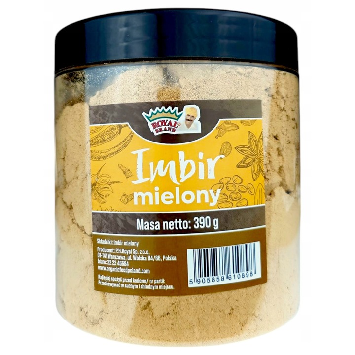Ghimbir macinat intr-un borcan mare, frumos si reutilizabil 390G Good Warming