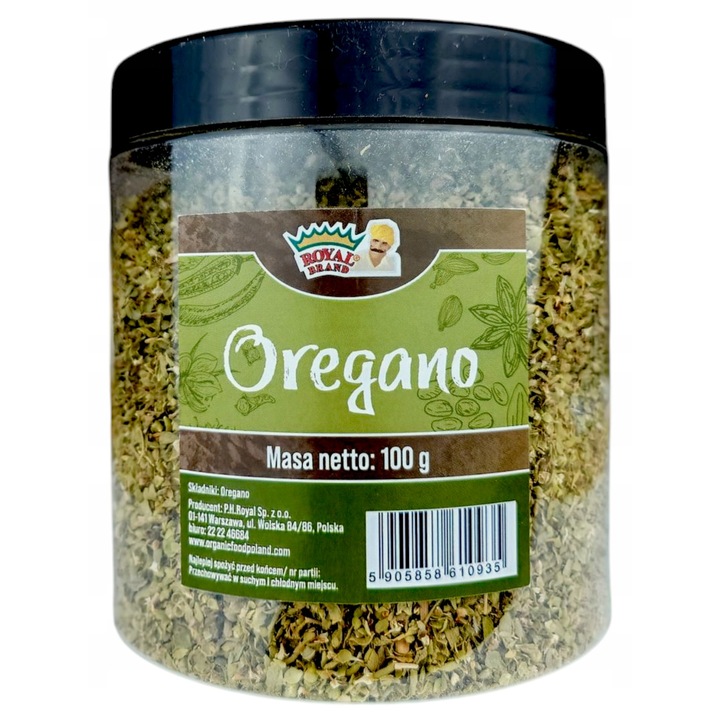 Oregano intr-un borcan frumos reutilizabil100G Borcan mare Horeca