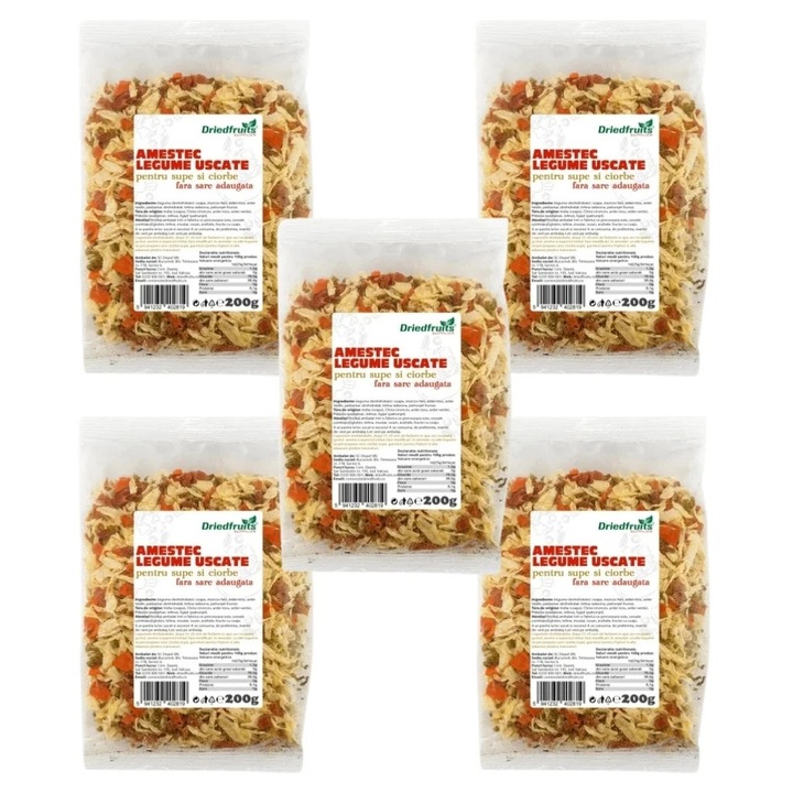 Amestec legume pentru supe si ciorbe - 5 buc x 200 g