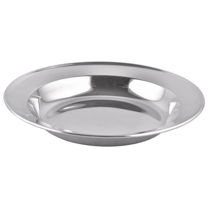 Farfurie adanca din inox Grunberg, Diametru 18 cm, IFG18