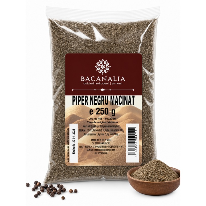Piper Negru Macinat 250g