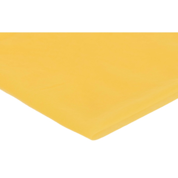 Material textil din Tul si Nailon, Galben, 100% Nailon, 50cm x 165cm