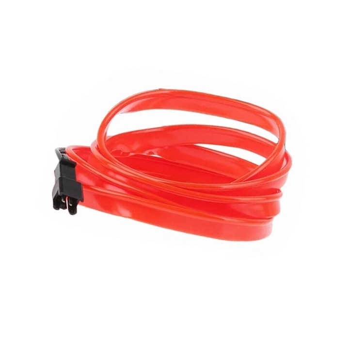 Banda LED interior auto flexibila, rosu, 3m, USB