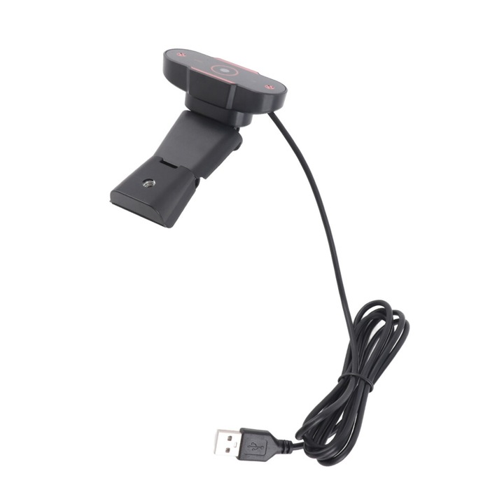 Camera web Full HD 1080P USB, multifunctionala, neagra