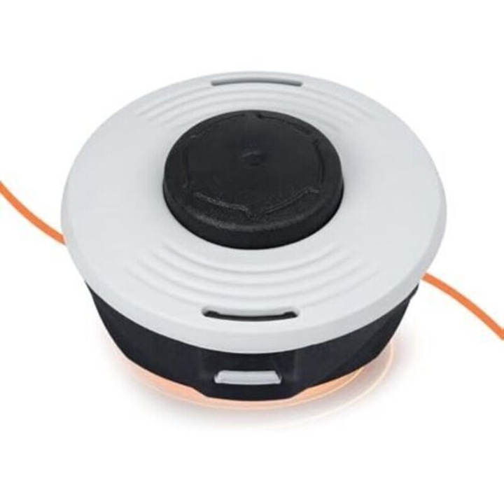 Cap taiere AutoCut 46-2, cap bobina pentru motocoasa compatibil Stihl FS160/FS220/FS280/FS290/FS300/FS310/FS350/FS360/FS400/FS410/FS450/FS460/FS480, pentru fir 2.7/3.0/3.3 mm, pre-instalat, negru/alb, 1 buc