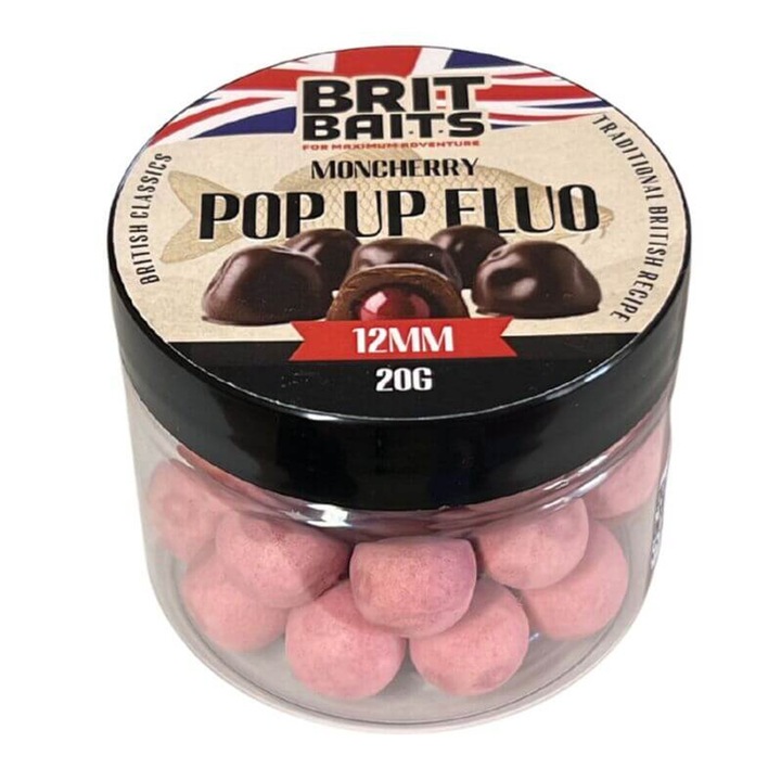 BritBaits Pop Up Fluo MonCherry 12mm