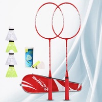 Set Rachete Badminton RCO® pentru Recreere – 2 Rachete, 6 Fluturasi si Husa de Protectie PRO/R2SH03-3