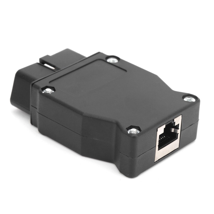 Cablu ENET pentru OBD2, adaptor programare pentru seria F (1/3/5/7, GT, X3), ecranat, conductor din cupru pur si carcasa ABS, Negru