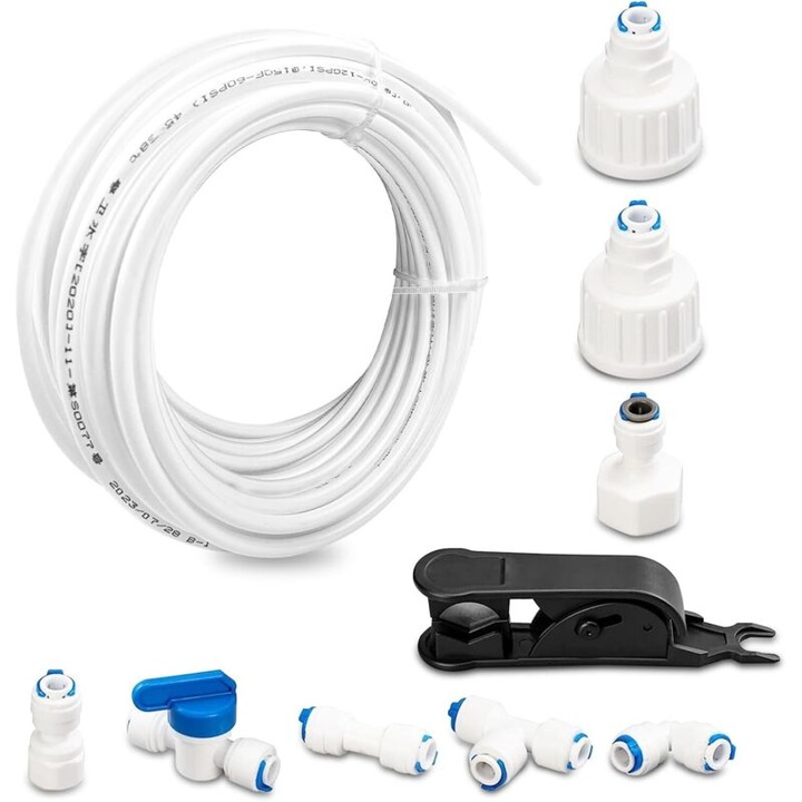 Kit racordare apa frigider 15m POM alimentar multicolor