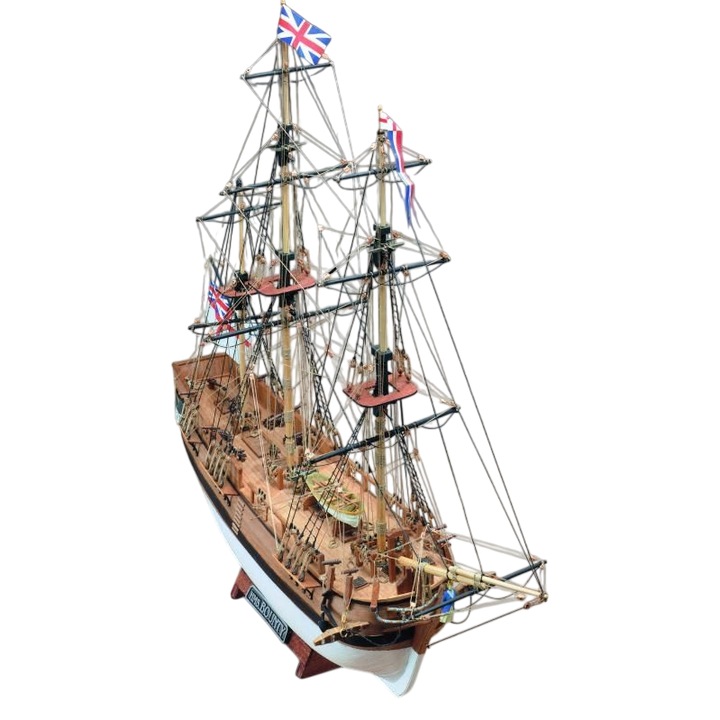 Kit de construit corabie din lemn H.M.S. Bounty, Lungime 44.8 cm, Scara 1:100, 14+
