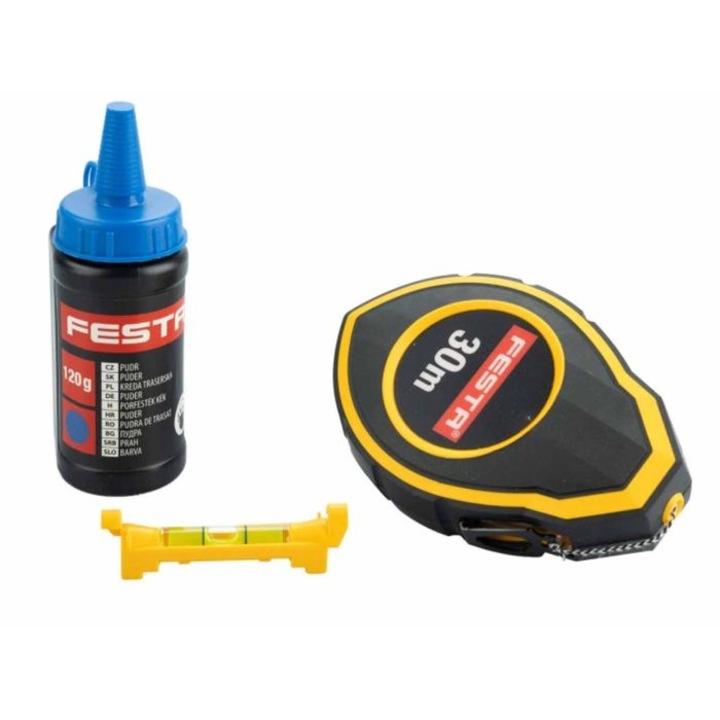 Set ata trasat 30m, nivela si pudra 125g, Festa 37070