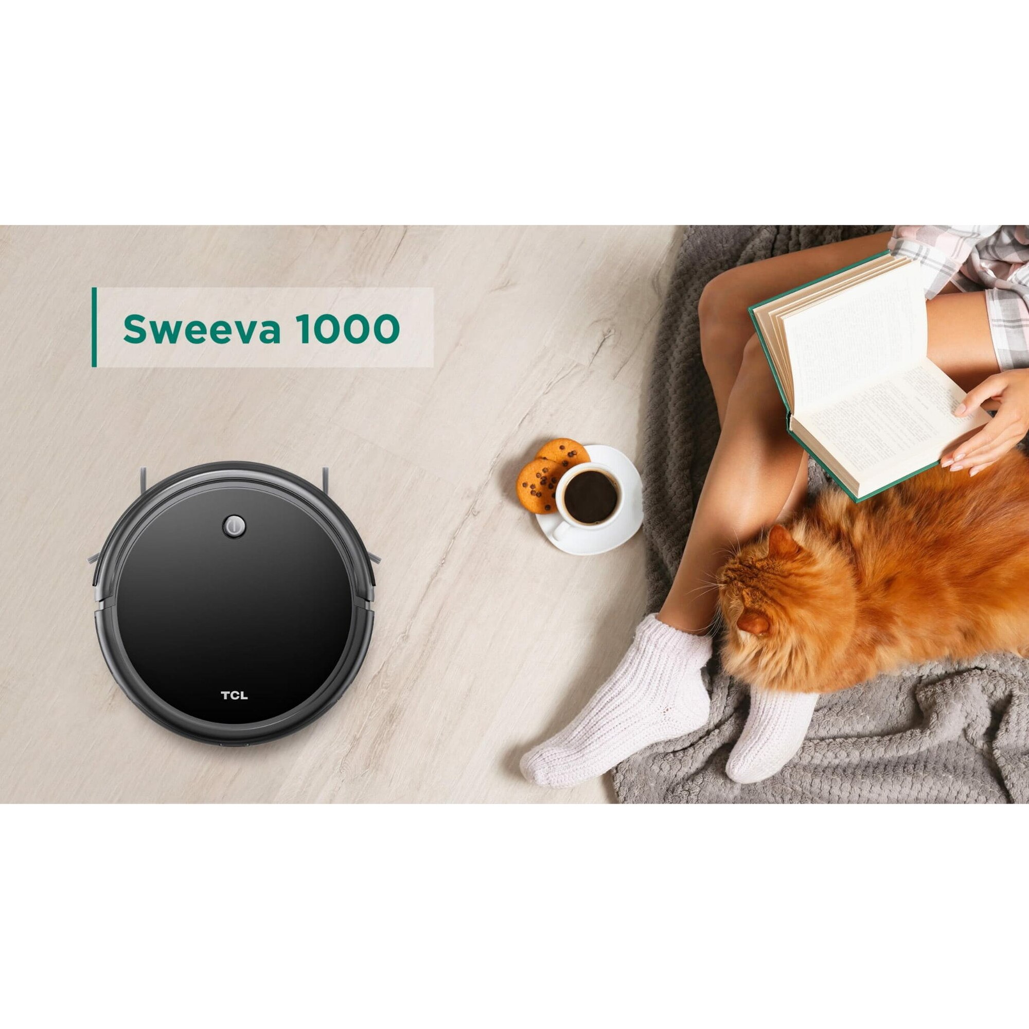 TCL Sweeva 1000 Robot de curatat negru