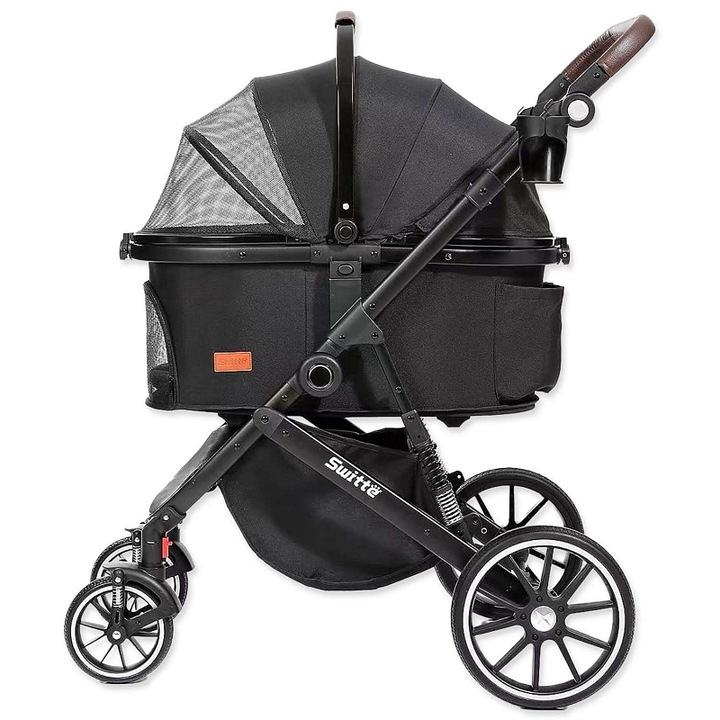 Switt Kenyone fekete kutyakocsi 62x90x108cm multifunkcionális