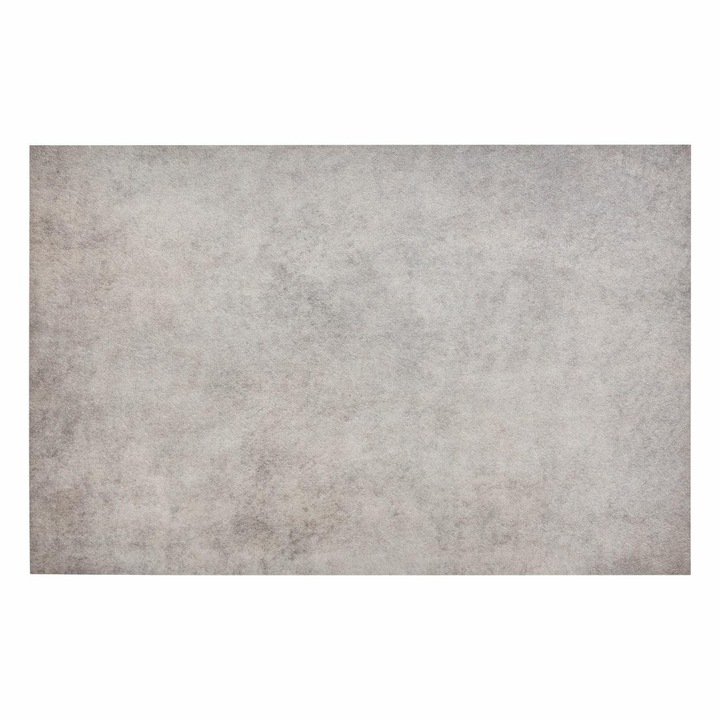 Tányéralátét, Atmosphera, Alap szürke, Beton hatású, Védi az asztalt a foltoktól és karcolásoktól, Hőálló PVC anyag, Loft és minimalista stílus, Könnyen tisztítható, Modern akcentus a konyhában, 45x30 cm, Szürke