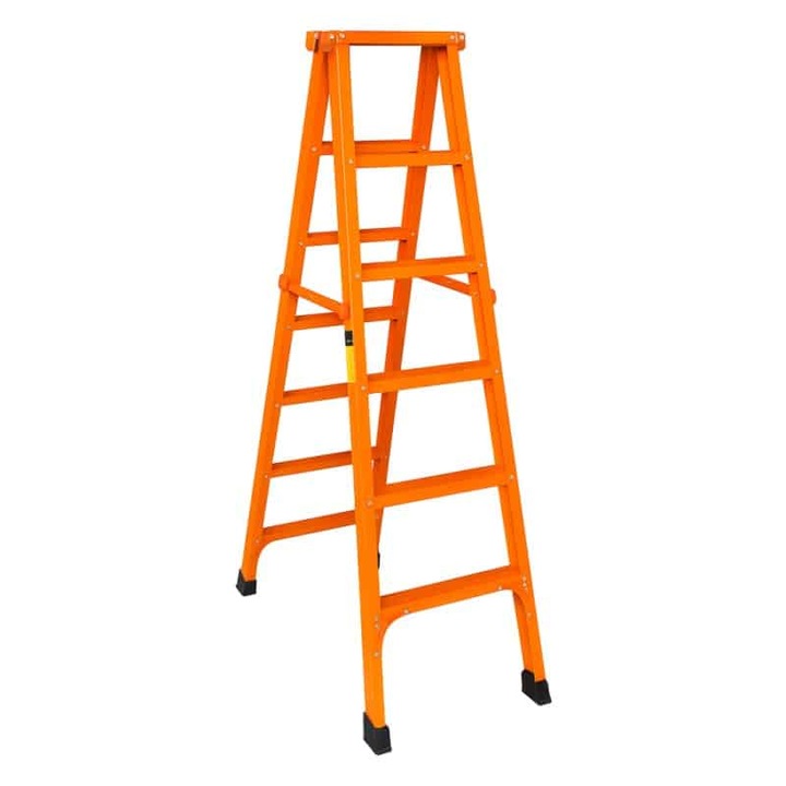 A-típusú létra, 5 fokos, platformmal, narancssárga Z-TOOLS / ZTS8084