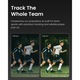 Camera de actiune multifunctionala XbotGo Falcon cu inteligenta artificiala, camera sport cu urmarire automata 4K pentru fotbal, baschet si fotbal american, inregistrator pentru sporturi de echipa cu doua obiective si streaming live (Margine verde)
