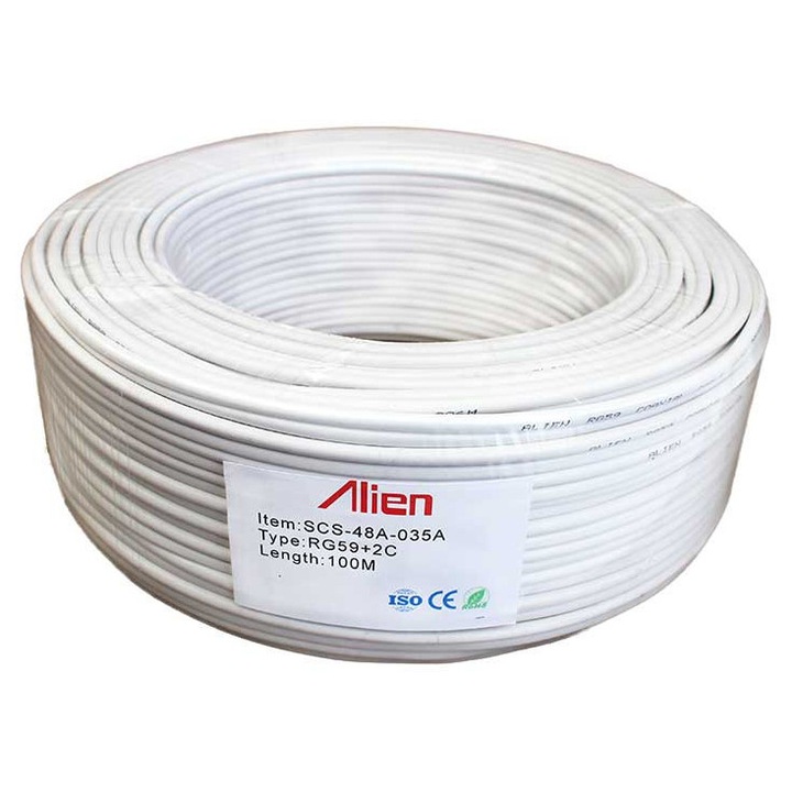 Cablu coaxial RG59+2x0.35mm2 camere CCS