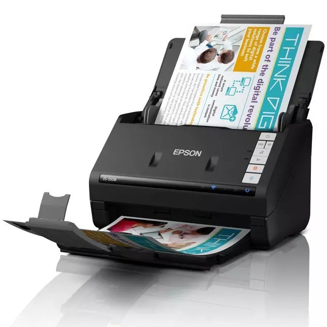 Scanner documente Epson WorkForce ES-550W, Wireless, Duplex, A4