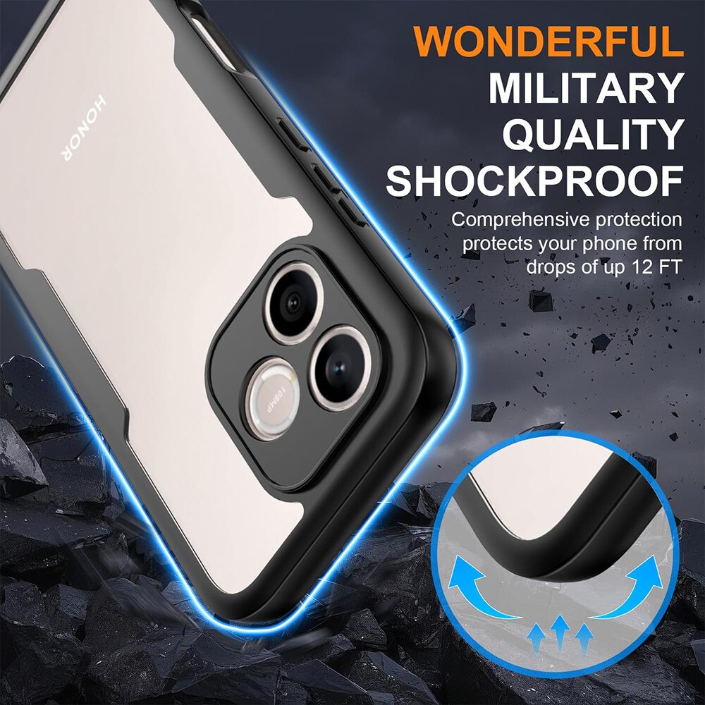 Husa 360° (fata + spate) pentru Honor 600 Lite, Accesorio ColorVerse, Black