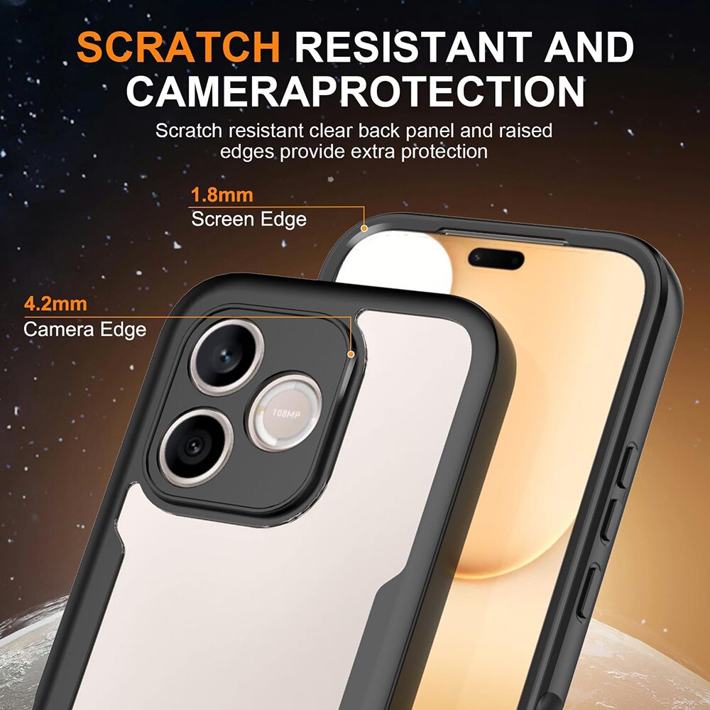 Husa 360° (fata + spate) pentru Honor 600 Lite, Accesorio ColorVerse, Black